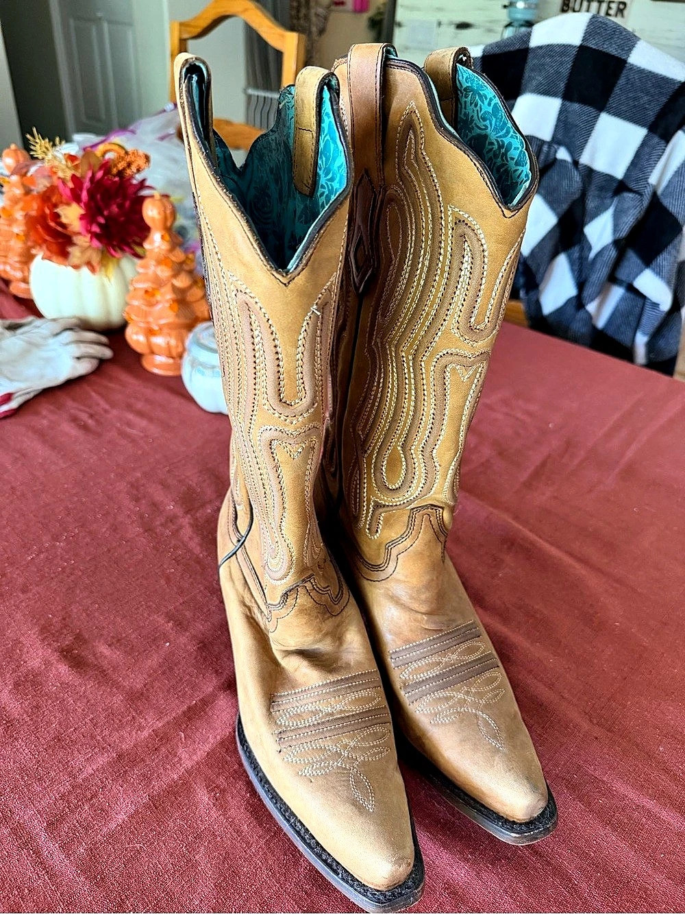 Corral Western Embroidered Heeled Boots US 11 M